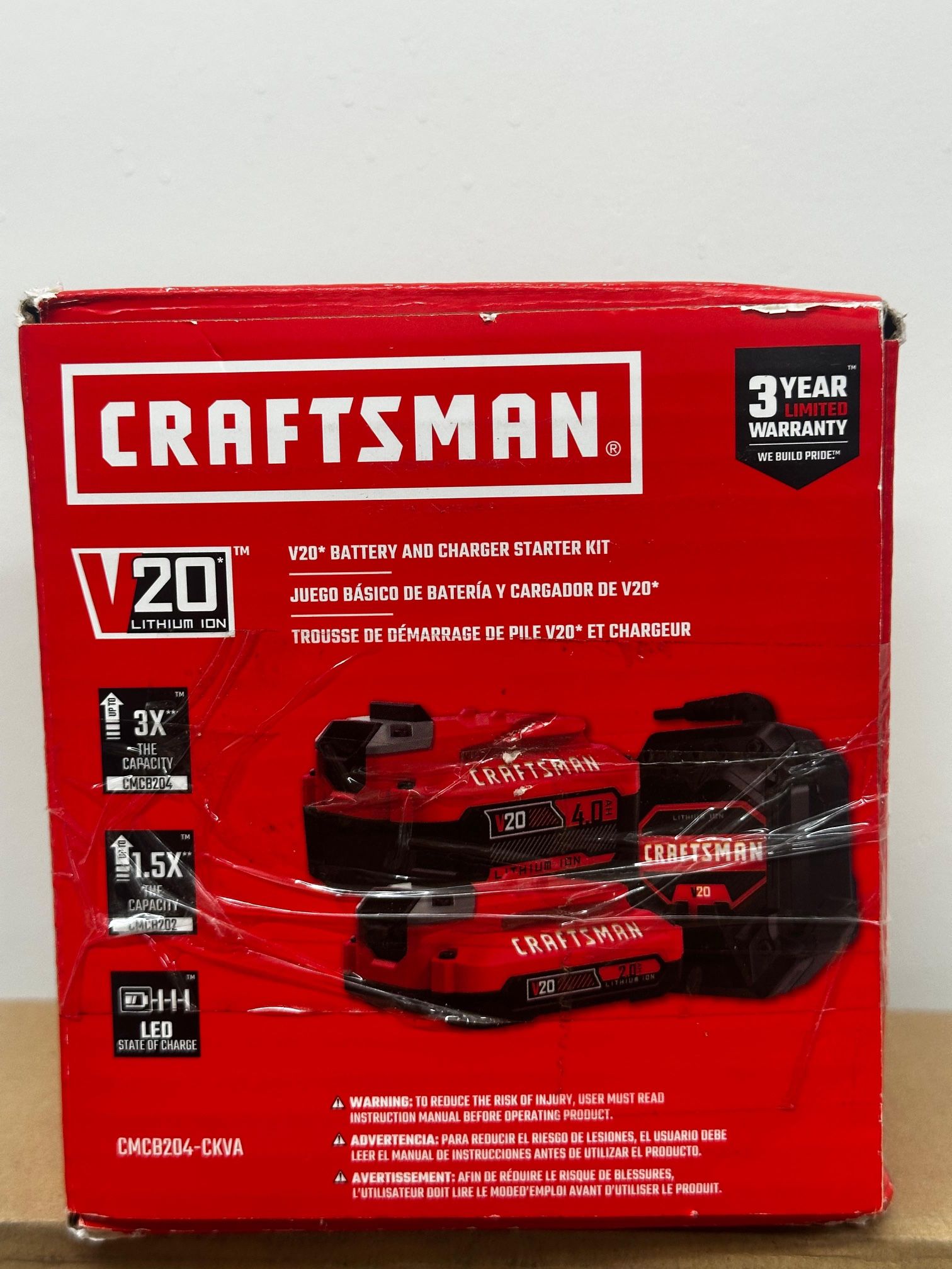 CRAFTSMAN V20 20 -Volt 2 -Pack Lithium-ion ( 4 Ah 2 Ah Battery and Charger )