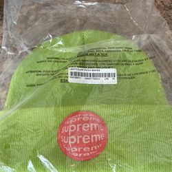 Supreme Lime Lenticular Patch Beanie