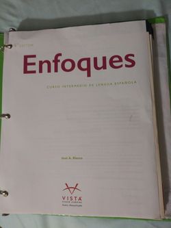 Spanish "Enfoques" book