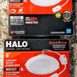 Halo 6" canless splay downlight
