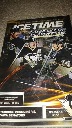 Pittsburgh Penguins vs Ottawa Senators 2013 Stanley Cup Playoffs Game Program
