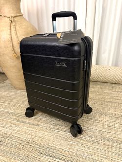 Champs Linen Carry on Spinner Suitcase