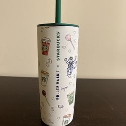 Starbucks X Roller Rabbit Stainless Steel Tumbler Cup Holiday Christmas 2025