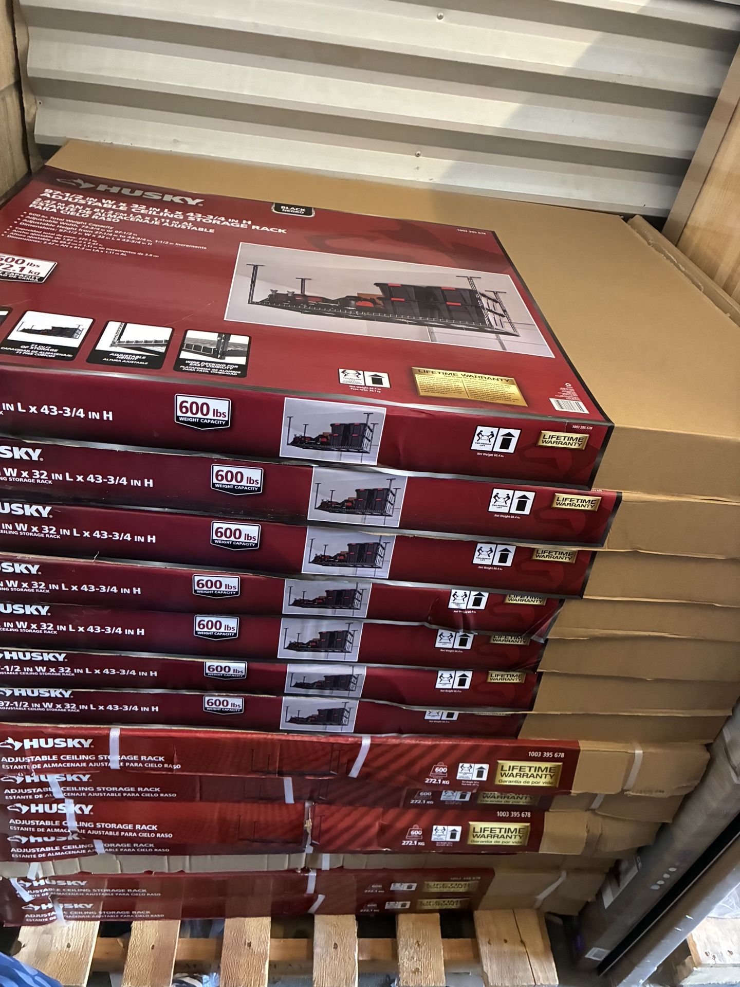 Husky 4-Shelf Metal Heavy-Duty Adjustable Garage Storage Shelving Unit