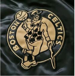 New Boston Celtics Starter Jacket Black & Gold 75th Anniversary Ed. Men's Small