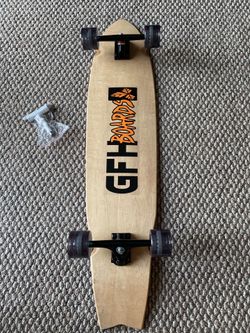 V tail longboard 42” X 9 Canadian maple ready to ride new