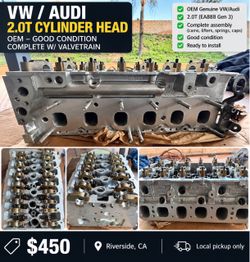 VW Audi 2.0T OEM Cylinder Head – Complete Assembly