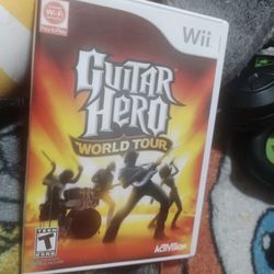 Guitar Hero: World Tour (Nintendo Wii, 2008) Complete With Manual Tested!