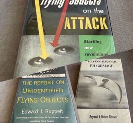 3 UFO UAP Vintage First Edition Books - RARE Great Condition - Hardcover
