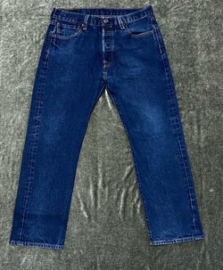 501 XX LEVI Women’s Blue Jeans Button Fly 34x30