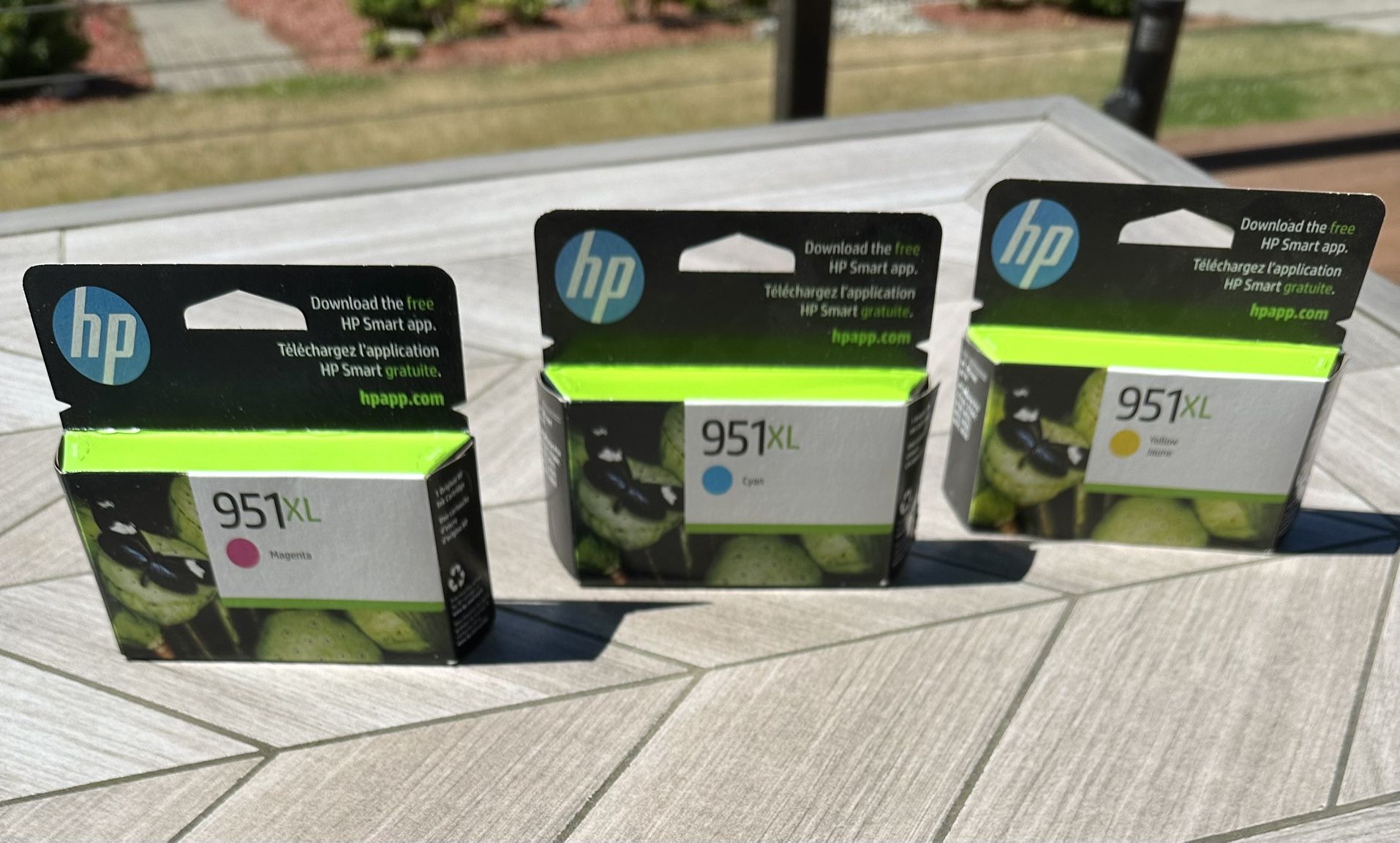 HP Ink Cartridges-- 951 XL, Magenta•Blue•Yellow