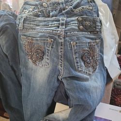 Miss Me Jean's  Size 26, & 28 Price Is For The Pair