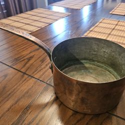 Vintage 1800s 7 Inch Saucepan. Appears To Have Hebrew Initials Stamped