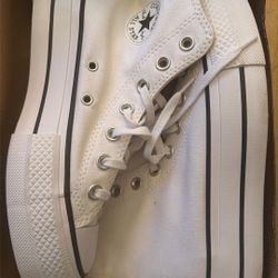 High Top Flatform Converse Size 6