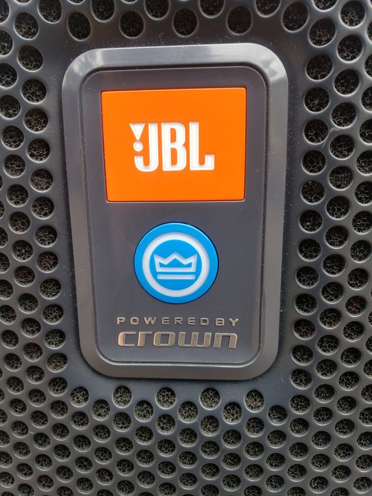 JBL PRX 535 powered speakers