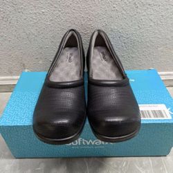 SOFTWALK ADORA Black Reptile, Women's Shoes 8.5 N