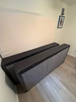 King size mattress with box springs