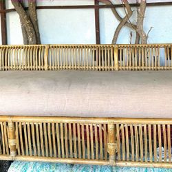 Bamboo sofa daybed outdoor or inside pagoda regency style