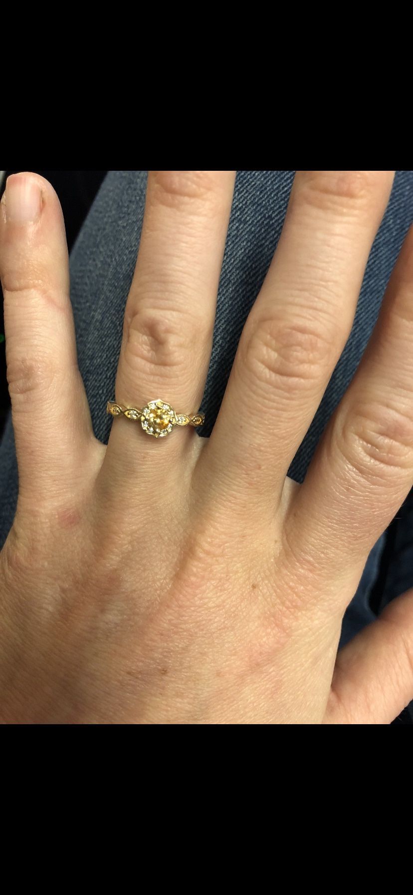 Custom Sapphire & Diamond Engagement Ring 