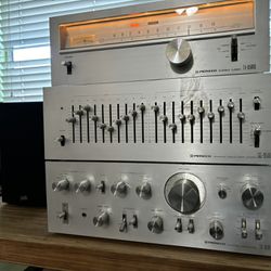 Set Of Vintage Pioneer Stereo Component