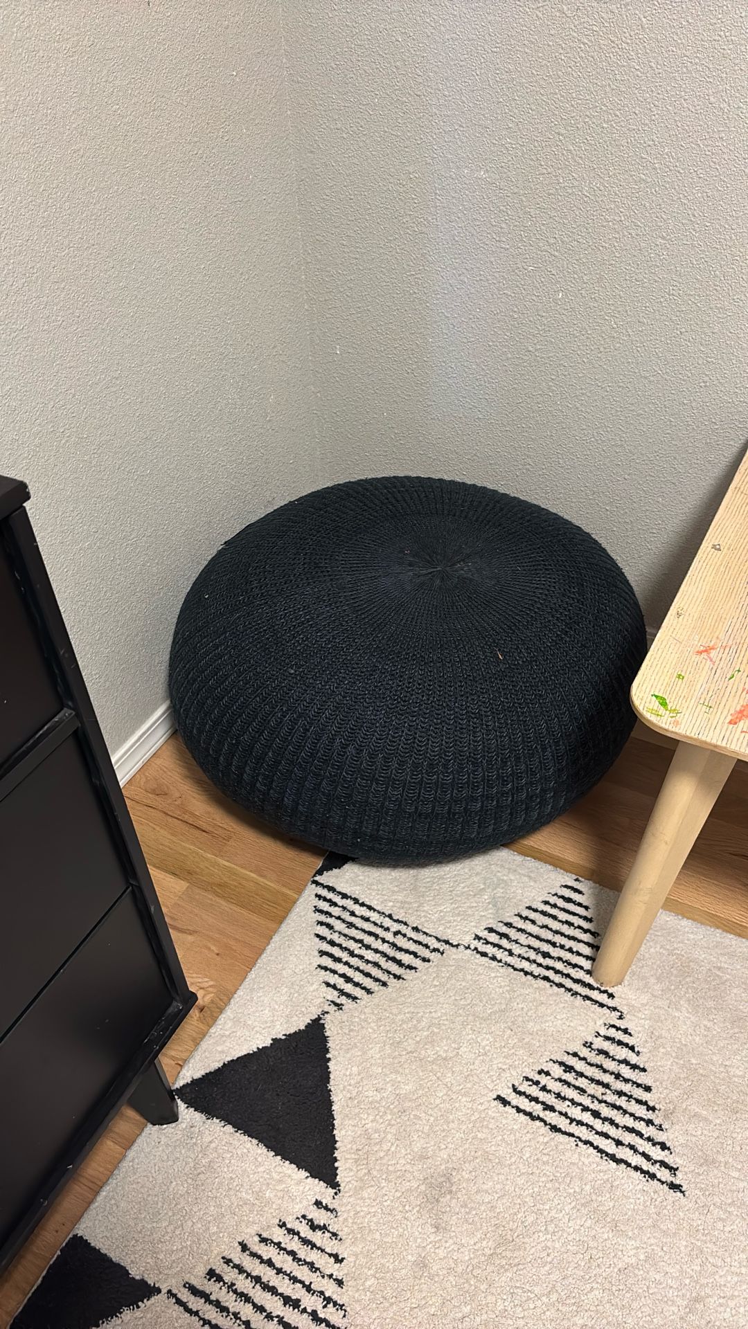 Dark Blue Pouff