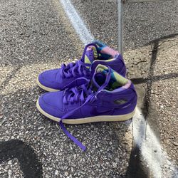 Jordan 1 Retro Td Purple Sz 7