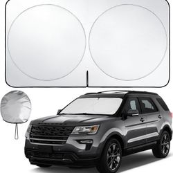 Sun Visor for Car Keeps Your Vehicle Cool, for Most Sedans SUV and Trucks - Large 63 x 33.5 in