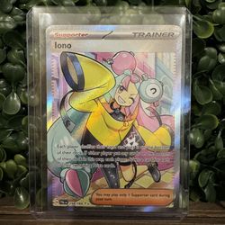 Iono 254/193 Paldea Evolved Trainer Full Art Pokemon TCG SV Scarlet Violet