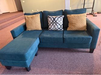 Teal couch set