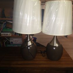 Coaster 3 Way Touch Lamps (MSRP $75 Ea)