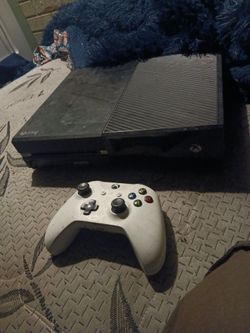 Xbox one with controller and cables