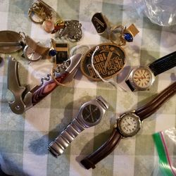 Lot 2. Bag Of Watches Misc Jewelry 