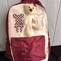 Burgandy Girl Backpack