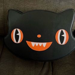 Black and Orange Cat Face crossbody bag new