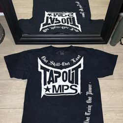 Y2K 2000s Tapout MPS Out Skill Out Last Out Train Out Power Logo Shirt