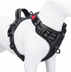 PHOEPET No‑Pull Dog Harness – Medium, Black
