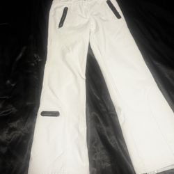 White Woman Ski Pants Size 6