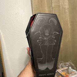 VERY RARE! NEW Disneys Count Mickey Coffin Loungefly Crossbody Mini Backpack Bag
