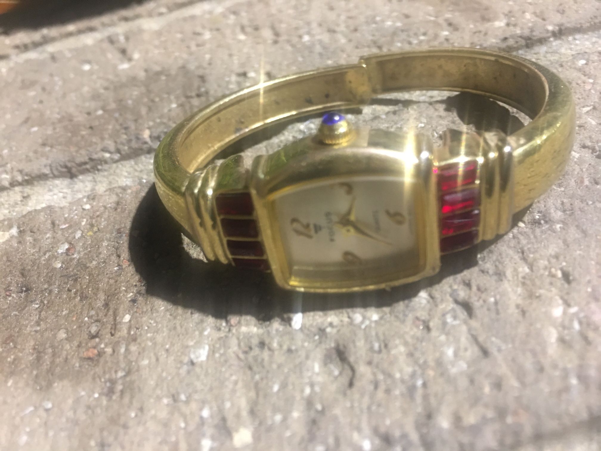 Gold And Ruby Color Watch