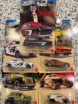 Hot Wheels Universal Monsters Silver Series Complete Set