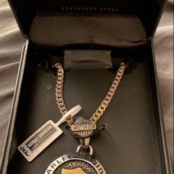 Harley Davidson Necklace Medallion