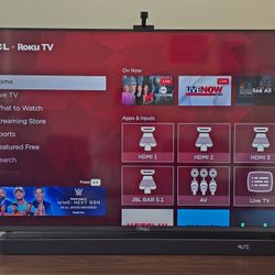 TCL 55" 4K QLED Roku Smart TV
