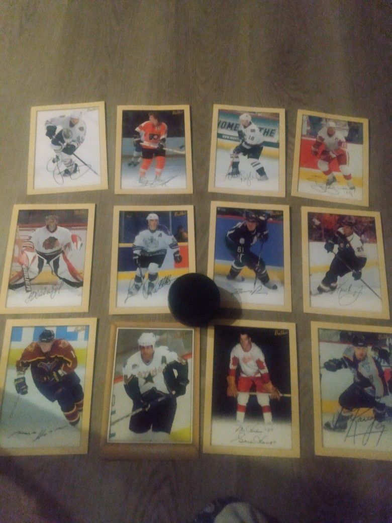 Hockey Cards With Pucks 1 Wayne Gretzky Puck