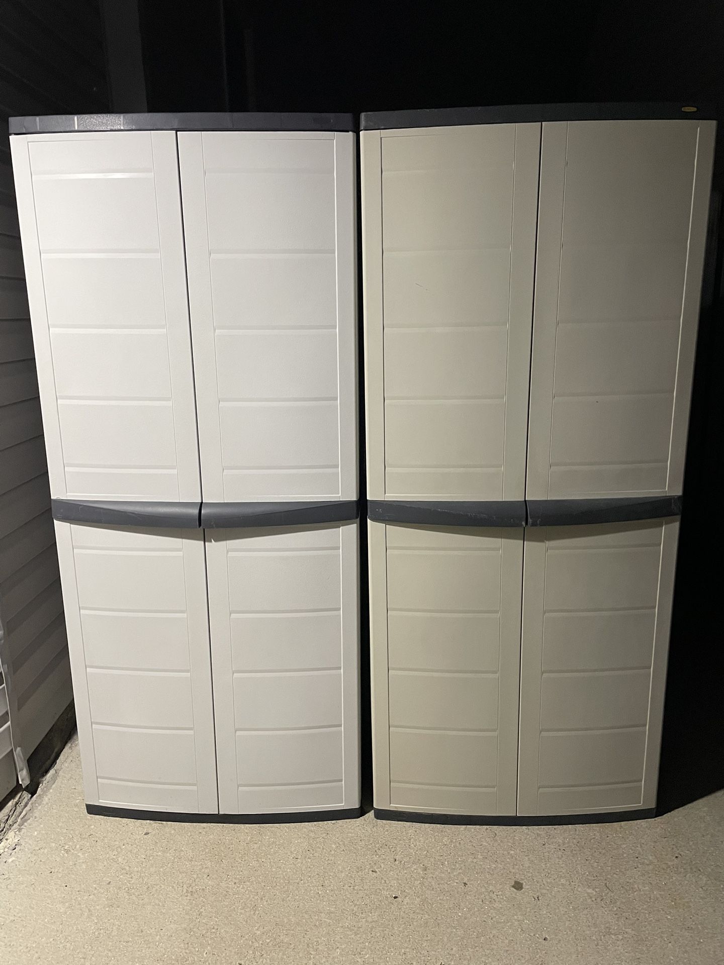 Industrial Workforce Tall Storage Cabinet Duo