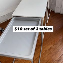 Set Of 3 Side Tables (Office, Living Room)