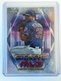 2023 Topps Update Justin Verlander Stars of MLB Chrome Insert SP #SMLBC-61 Mets