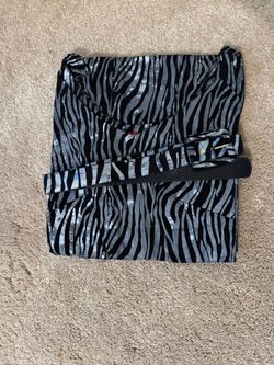 Zebra Print  with Black Belt
