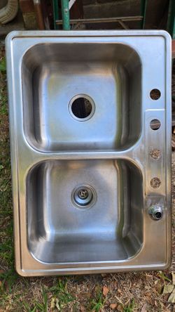 Double Stainless steel sink
