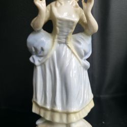Rare Cross Compass Hand Made Woman Figurine
