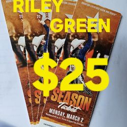 (4) RILEY GREEN RODEO TKTS SEC 104 ROW N